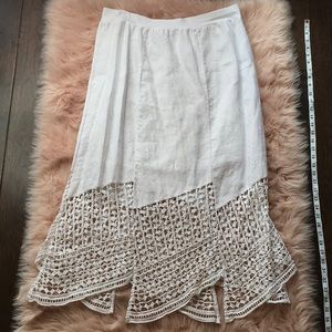Chico’s white lace detail skirt | size 2 (Med.-12)